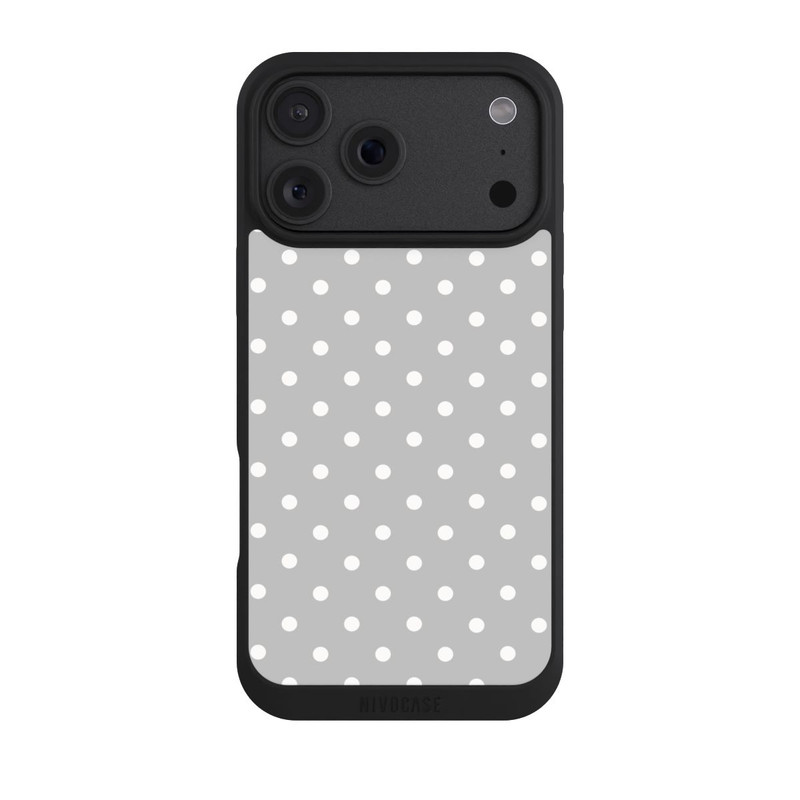 iPhone 18 Pro Max NIVOpure Polka Dots Gris