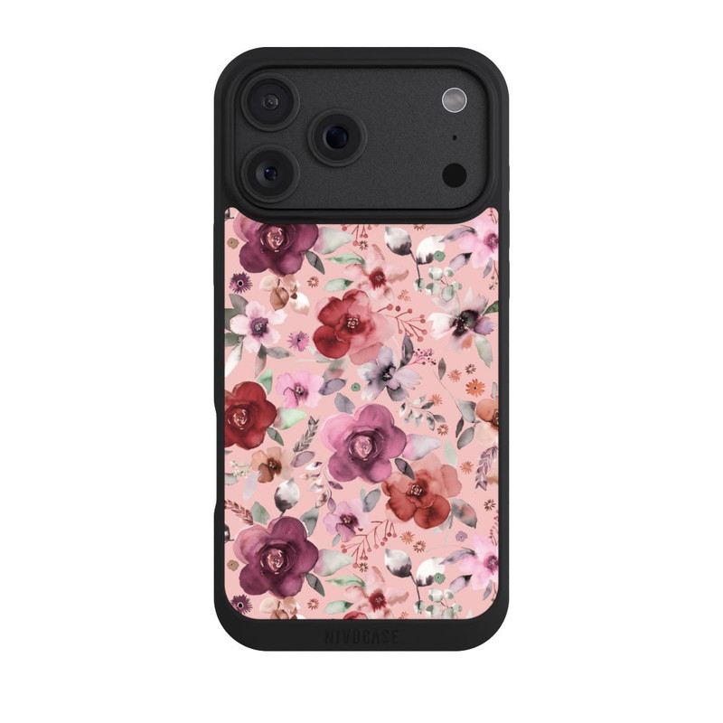 iPhone 18 Pro Max NIVOpure Üppiger romantischer Blumenstrauß rosa