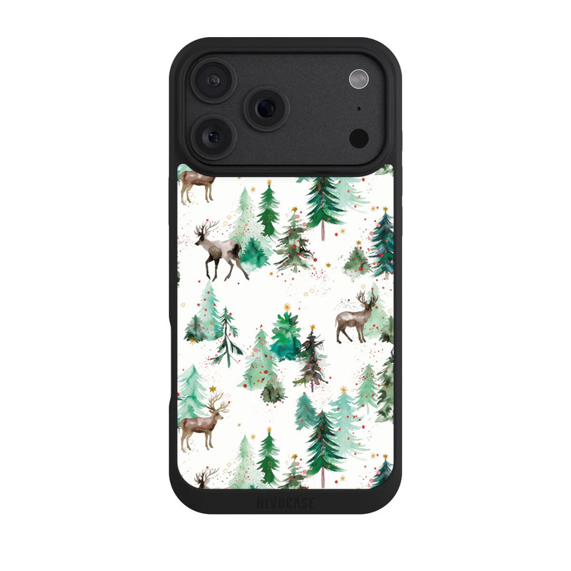 iPhone 18 Pro Max NIVOpure Hirsche und Winterweihnachtsbäume