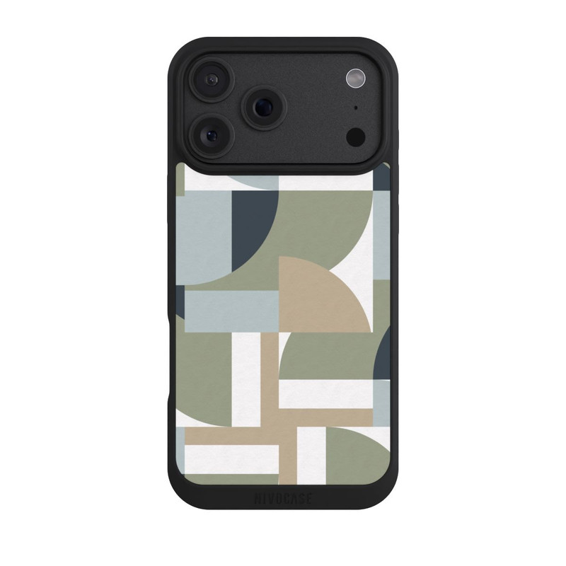 iPhone 18 Pro Max NIVOpure Futuristische Bauhaus Polygone Beige