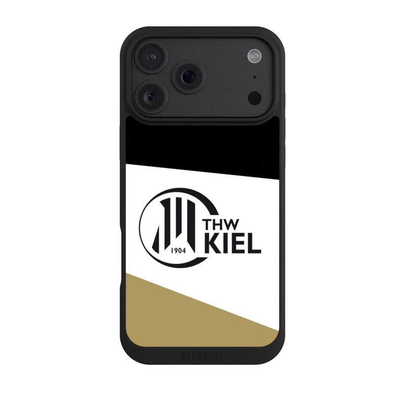 iPhone 18 Pro Max NIVOpure THW Kiel Streifen Schwarz Weiss Gold
