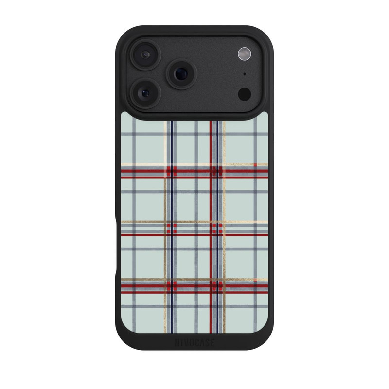 iPhone 18 Pro Max NIVOpure Tartan Bleu