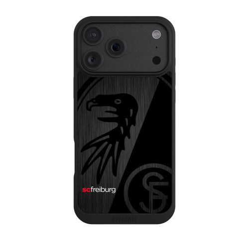 Apple iPhone 18 Pro Max NIVOpure  Kratzen Metall Hintergrund mit dem Schriftzug  Vertikal SC Freiburg