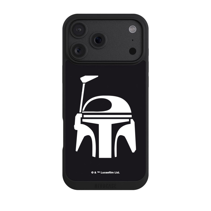 iPhone 18 Pro Max NIVOpure Casque Boba Fett Noir