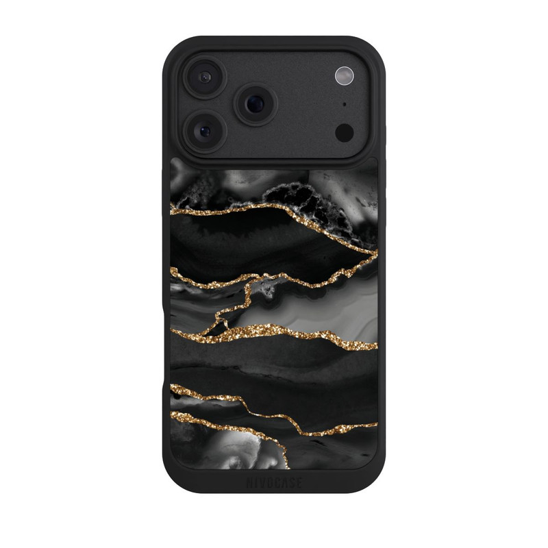 iPhone 18 Pro Max NIVOpure Look Marbre Rayé Or