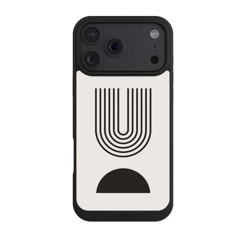 iPhone 18 Pro Max NIVOpure Moderne Kunst Schwarze Linien