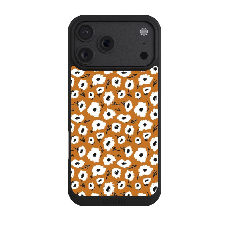 iPhone 18 Pro Max NIVOpure Blumenmuster Ocker