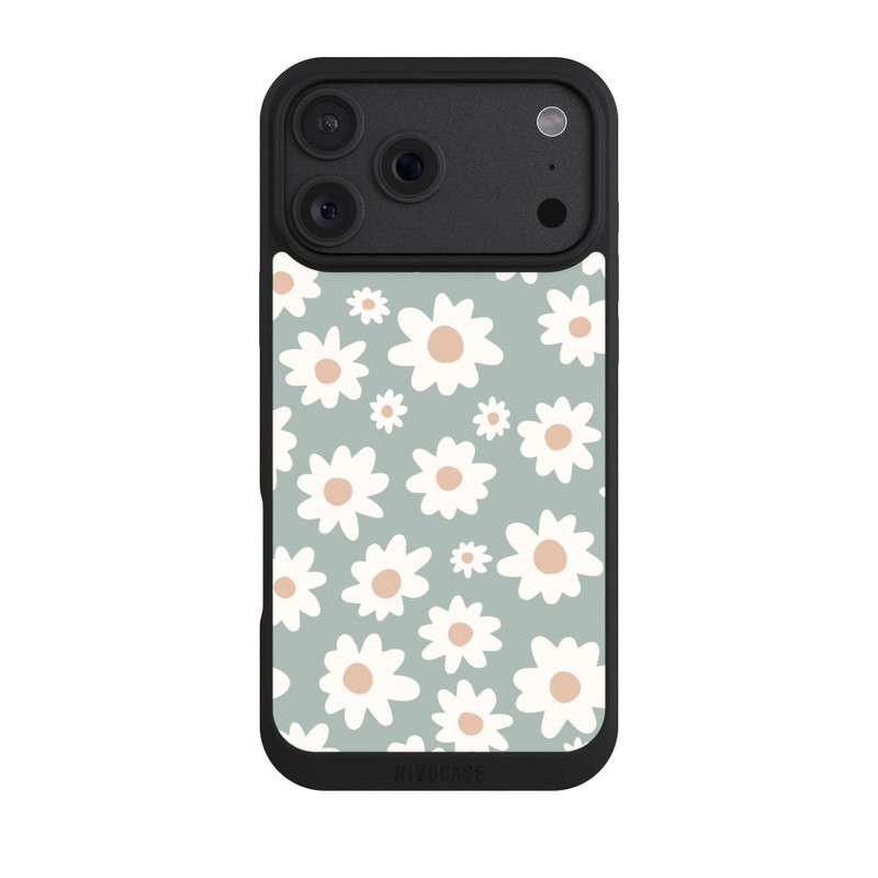 iPhone 18 Pro Max NIVOpure Gänseblümchen Muster grün