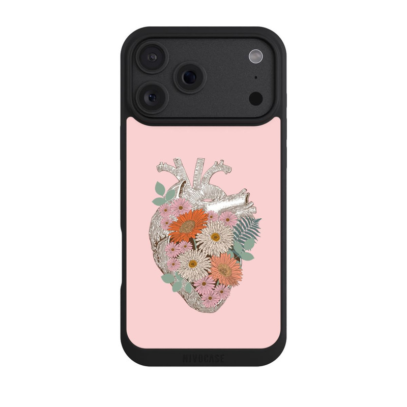 iPhone 18 Pro Max NIVOpure Cœur Fleuri Vintage