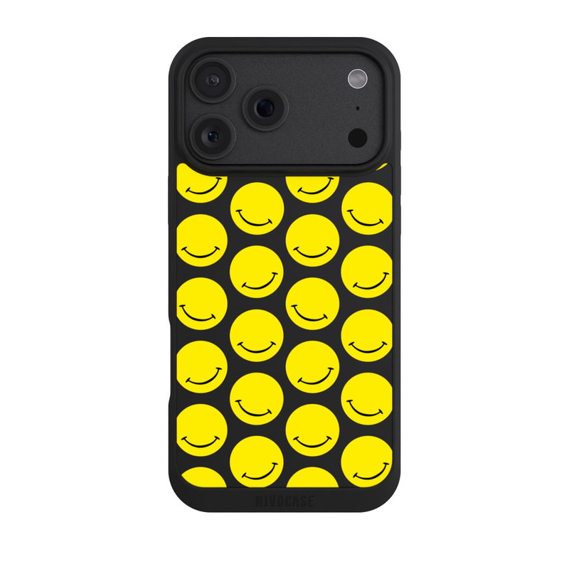 iPhone 18 Pro Max NIVOpure Smile Pattern Yellow Transparent