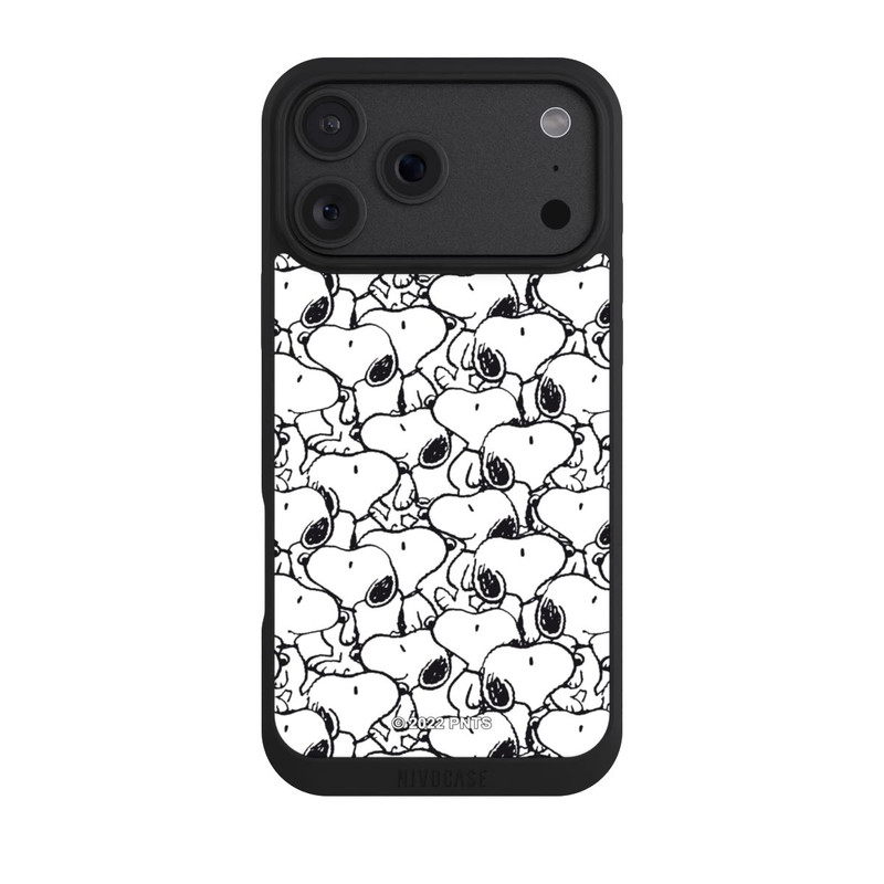 iPhone 18 Pro Max NIVOpure Snoopy Pattern Noir & Blanc