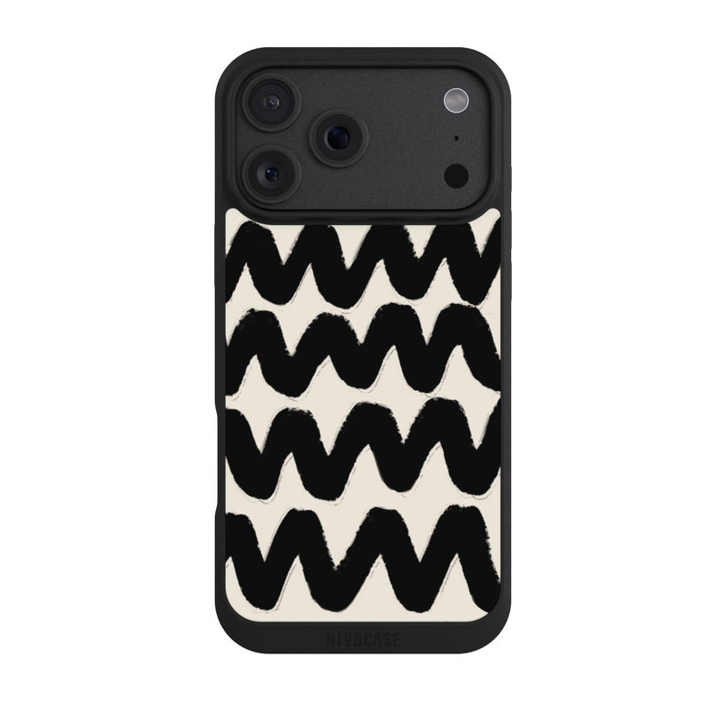 iPhone 18 Pro Max NIVOpure Schwarzes Wellenmuster