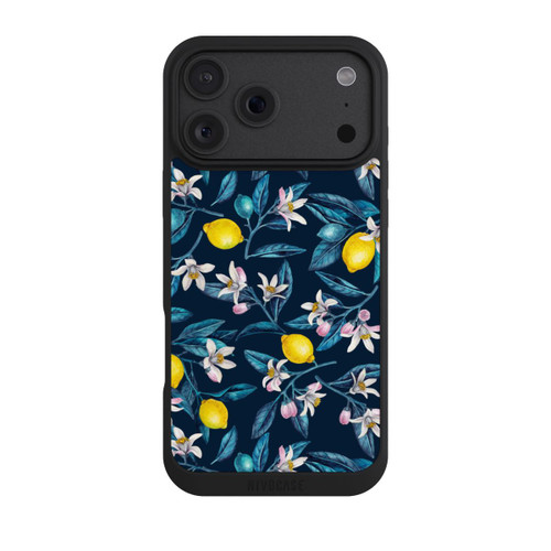 Apple iPhone 18 Pro Max NIVOpure Citrons et fleurs Foncé
