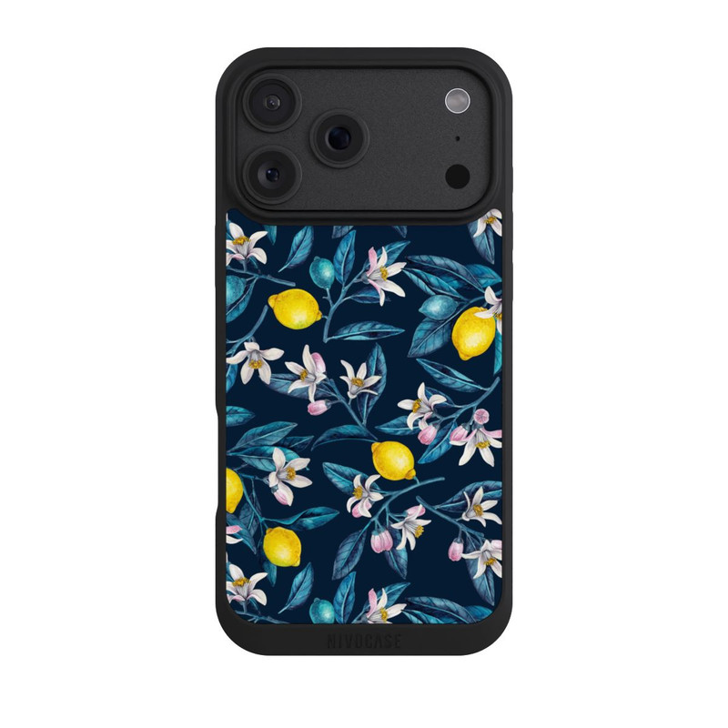 iPhone 18 Pro Max NIVOpure Citrons et fleurs Foncé