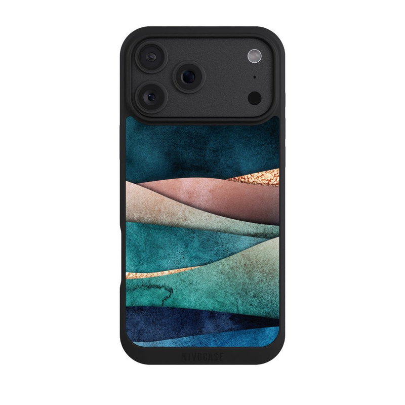 iPhone 18 Pro Max NIVOpure Vagues bleu-or