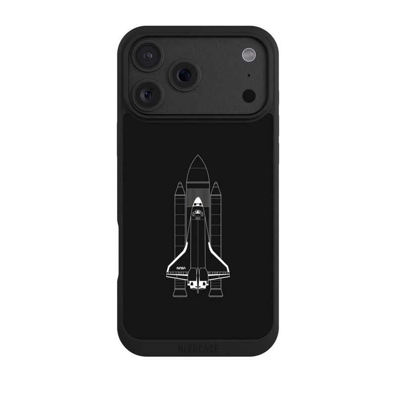 iPhone 18 Pro Max NIVOpure Navette spatiale blanc sur noir