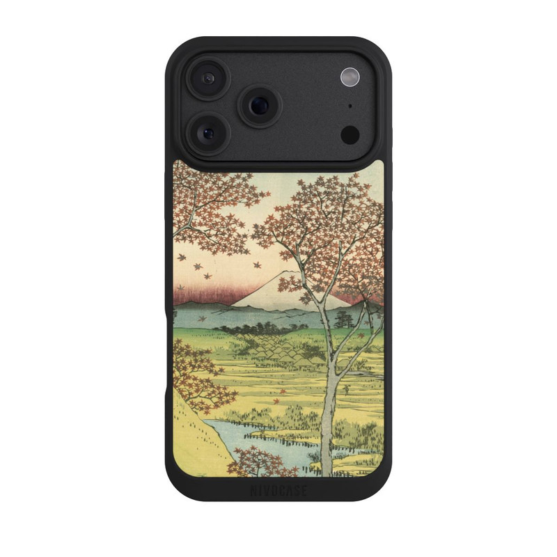iPhone 18 Pro Max NIVOpure Colline du crépuscule à Meguro Utagawa Hiroshige