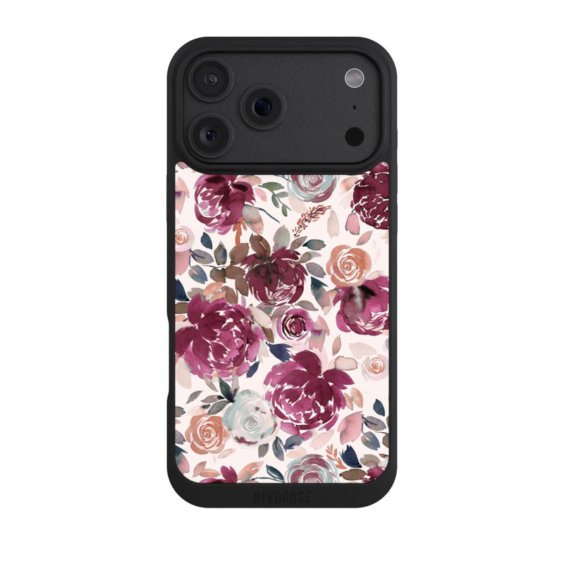 iPhone 18 Pro Max NIVOpure Herbstpfingstrosen und Rosen in Rosa