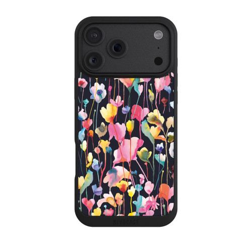 Apple iPhone 18 Pro Max NIVOpure Fleurs sauvages Noir