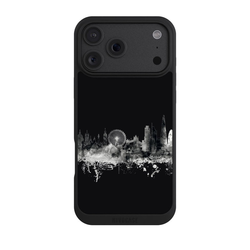 iPhone 18 Pro Max NIVOpure London Ligne d'horizon BW Noir