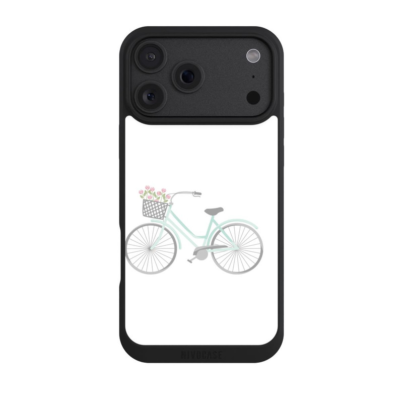 iPhone 18 Pro Max NIVOpure Retro Fahrrad weißer Hintergrund 