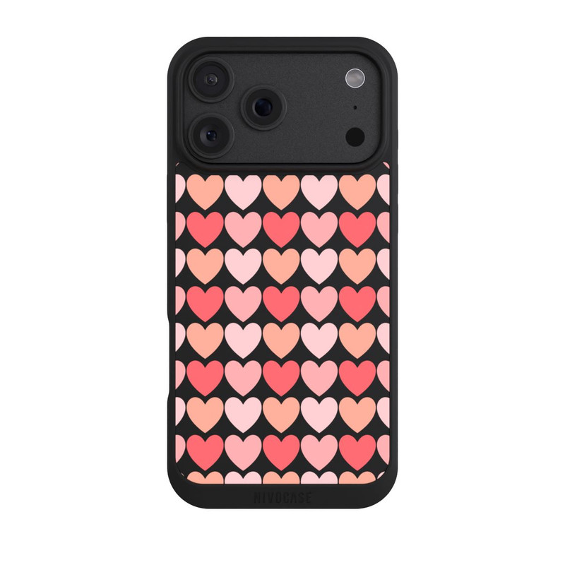 iPhone 18 Pro Max NIVOpure Coeurs d'ombres roses