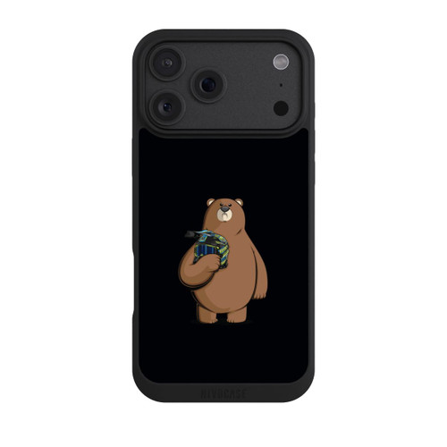 Apple iPhone 18 Pro Max NIVOpure Der Bär mit dem Helm Schwarz