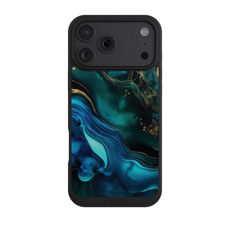 iPhone 18 Pro Max NIVOpure Encre bleue et dorée avec IA