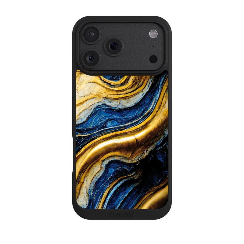 iPhone 18 Pro Max NIVOpure Structure Aspect Bleu Royal Et Or