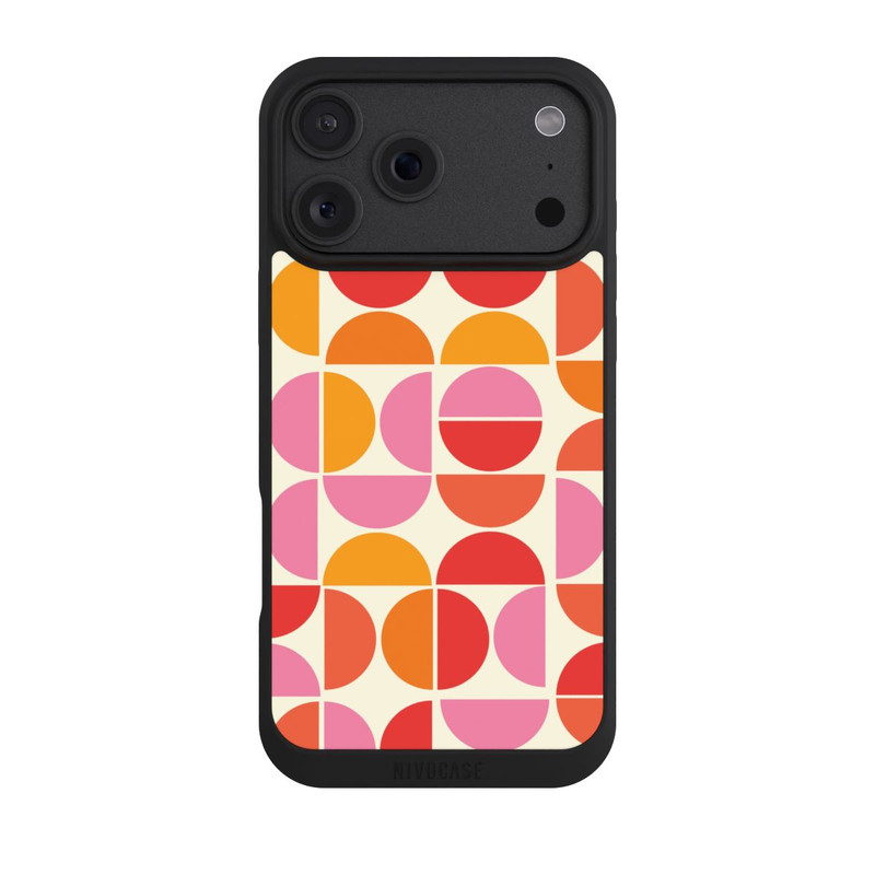 iPhone 18 Pro Max NIVOpure Motif Tendance Rétro Orange
