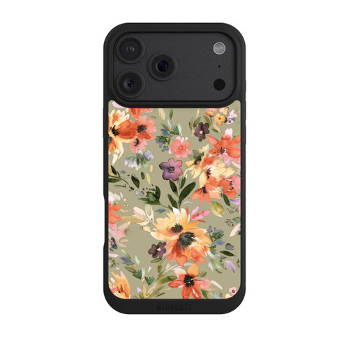Apple iPhone 18 Pro Max NIVOpure Malerische tropische Blumen Salbeigrün