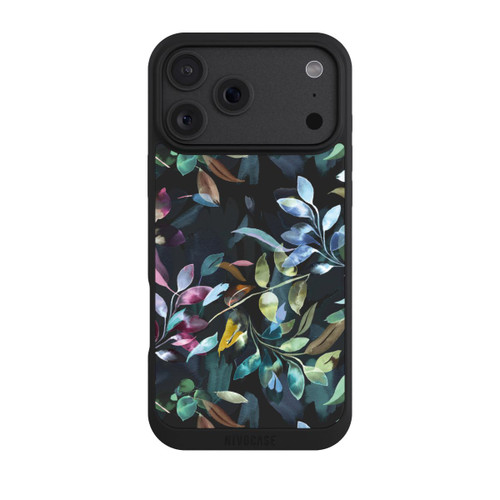 Apple iPhone 18 Pro Max NIVOpure Mystische Aquarellblätter schwarz