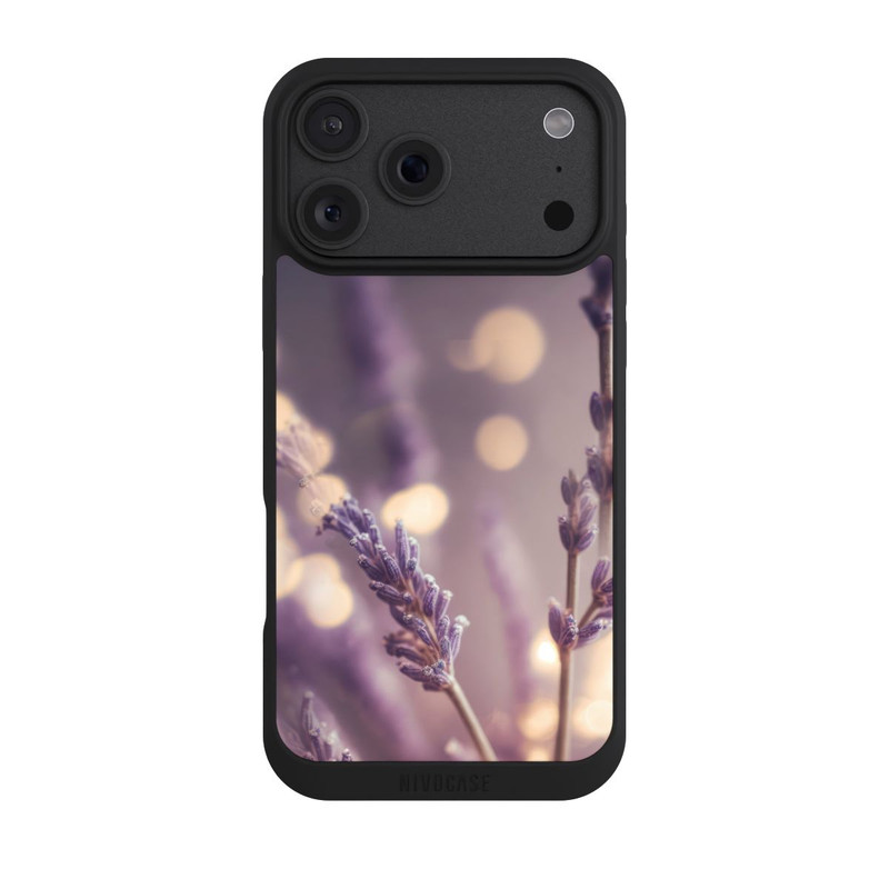 iPhone 18 Pro Max NIVOpure Lavender Close Up with AI