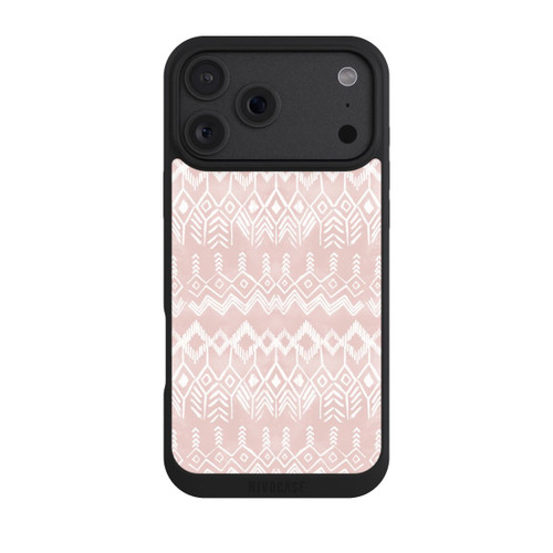 Apple iPhone 18 Pro Max NIVOpure Motif ethnique rose poudré