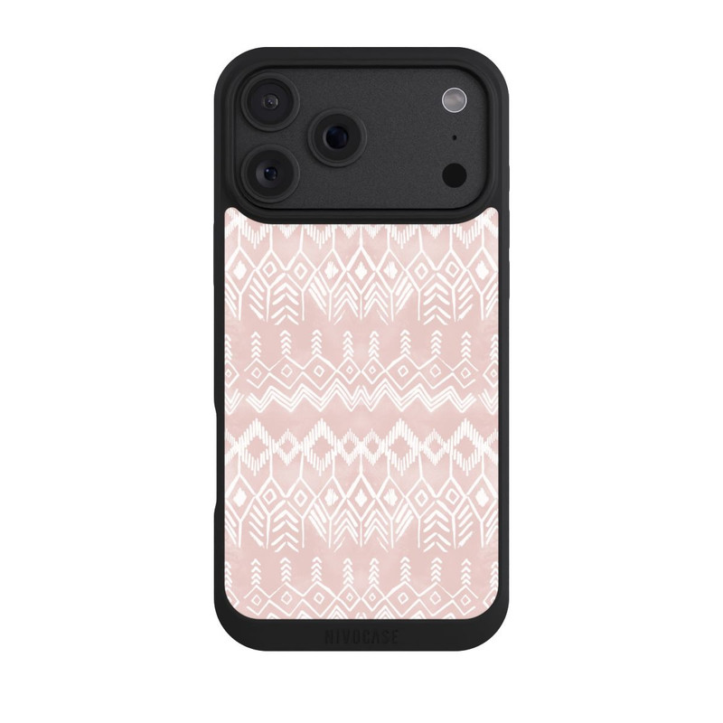 iPhone 18 Pro Max NIVOpure Motif ethnique rose poudré