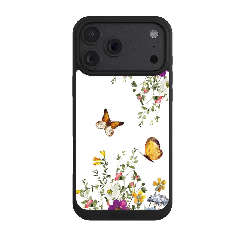 iPhone 18 Pro Max NIVOpure Papillons et fleurs colorées
