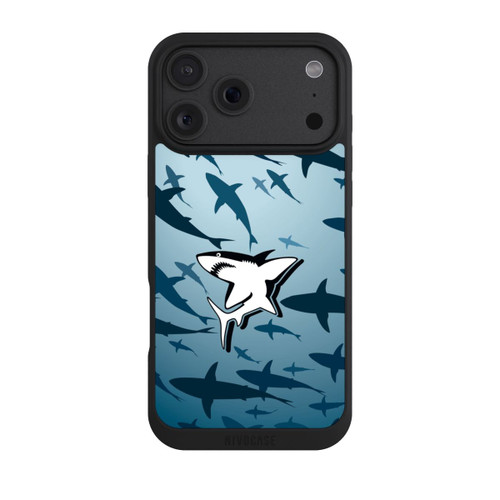 Apple iPhone 18 Pro Max NIVOpure Haie Muster Blau