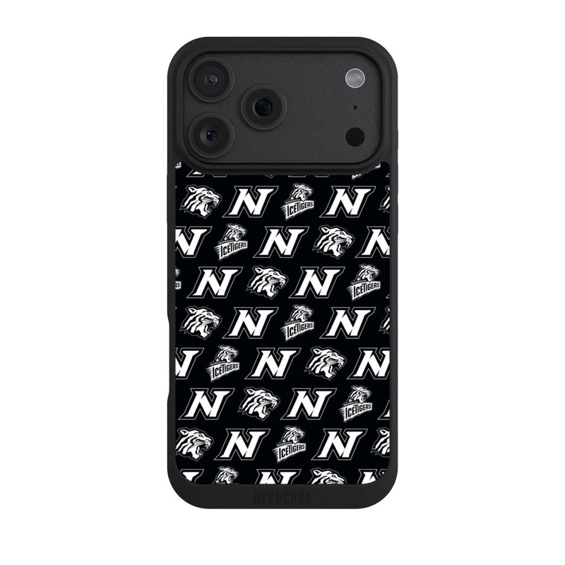 iPhone 18 Pro Max NIVOpure Nürnberg Ice Tigers Pattern Black