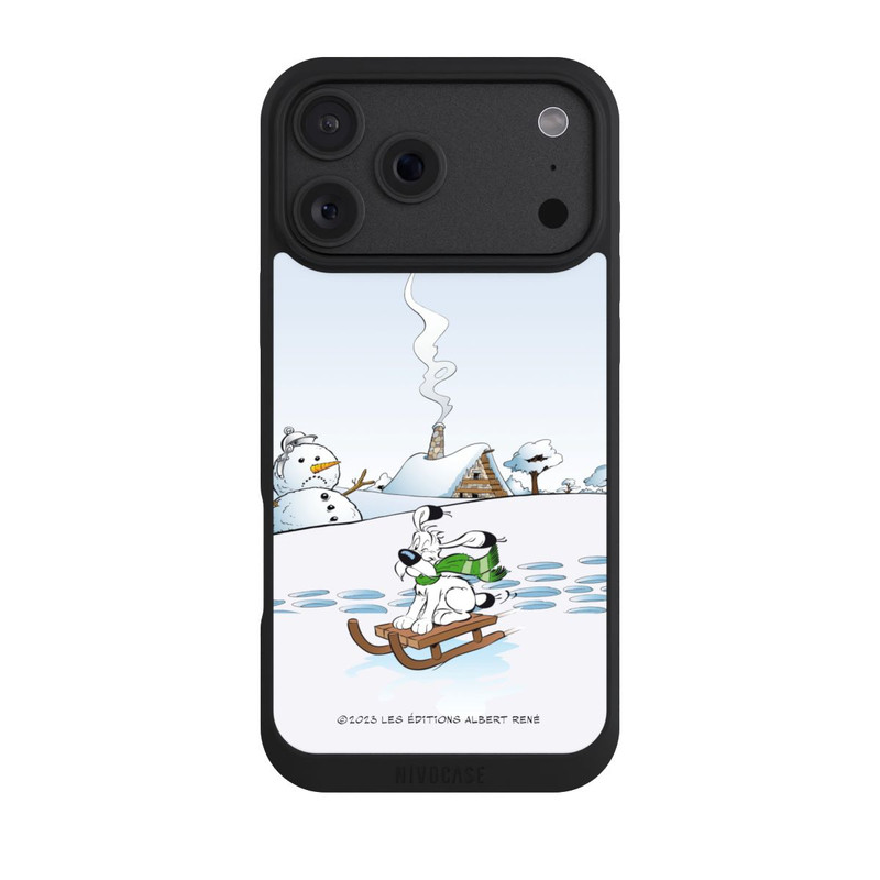 iPhone 18 Pro Max NIVOpure Idefix fährt Schlitten