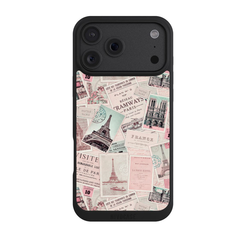 iPhone 18 Pro Max NIVOpure Vintage Paris Postcards Pattern