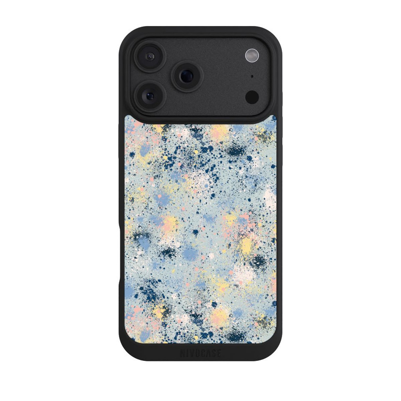 iPhone 18 Pro Max NIVOpure Tintentropfen Staub Textur Blau