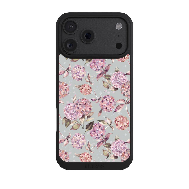 iPhone 18 Pro Max NIVOpure Pastel Magic Hydrangea Floral Watercolor Pink