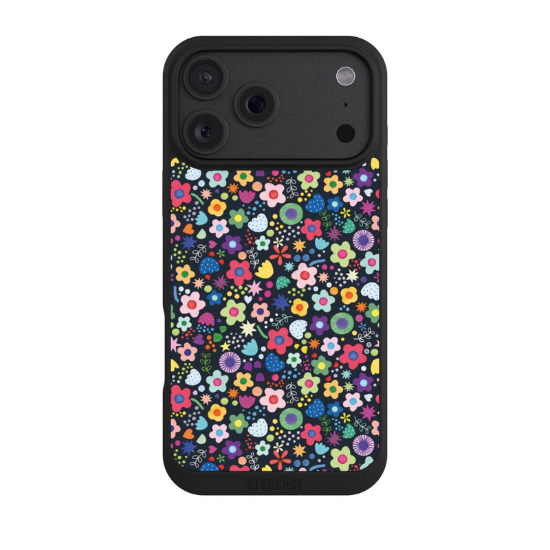 iPhone 18 Pro Max NIVOpure Psychedelic Flowers Multi Black