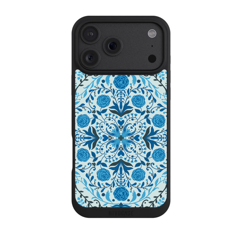 iPhone 18 Pro Max NIVOpure Blue Floral Tiles