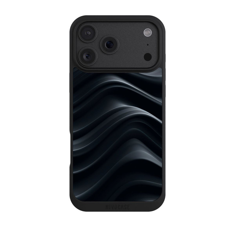 iPhone 18 Pro Max NIVOpure Black Waves Texture