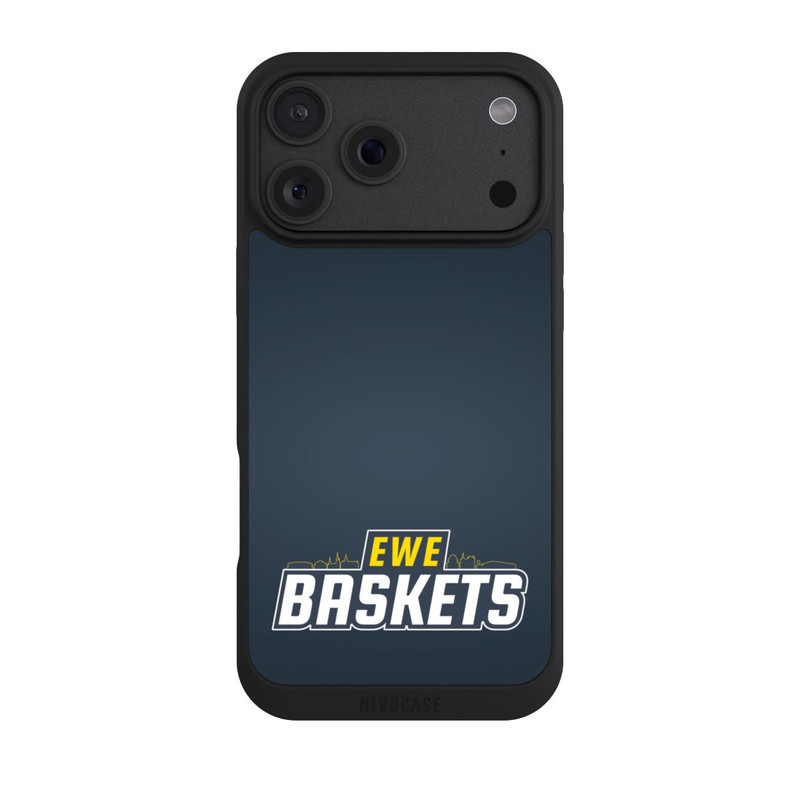 iPhone 18 Pro Max NIVOpure EWE Baskets Schriftzug Blau