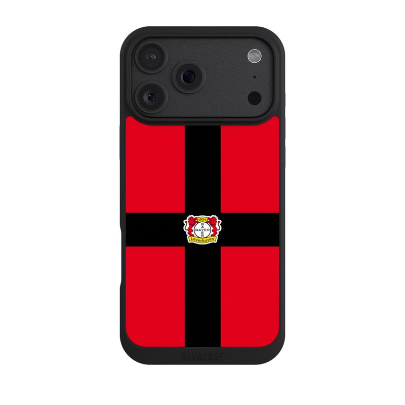 iPhone 18 Pro Max NIVOpure Bayer 04 Leverkusen Schwarzes Kreuz auf Rot