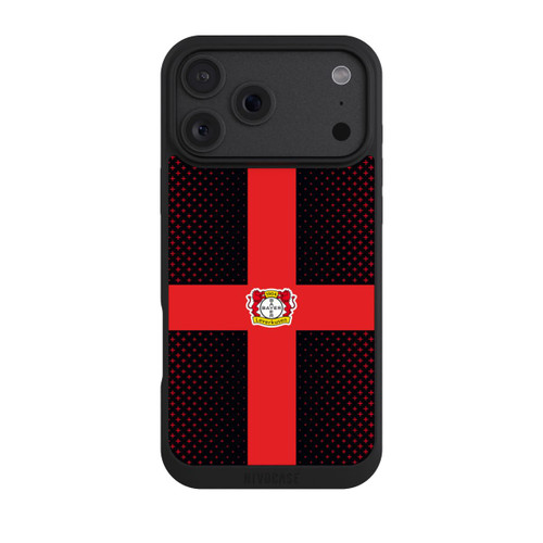 Apple iPhone 18 Pro Max NIVOpure Bayer 04 Leverkusen Rotes Kreuz auf Schwarz
