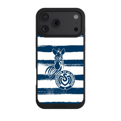 Apple iPhone 18 Pro Max NIVOpure MSV Duisburg Blau Weiß Gestreift