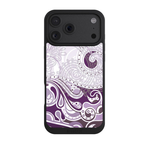 Apple iPhone 18 Pro Max NIVOpure Motif d'automne violet et blanc